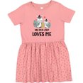 thumbnail image 3 of Inktastic Zebra My Pop-pop Loves Me Girls Toddler Dress, 3 of 5