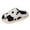 Black, variant on TJAZFJPA Fuzzy Slippers Women Couples Men Women on Furry Flat Home Winter Round Toe Keep Warm Prints Slippers Shoes Slippers Women Outdoor Black Fall Slippers for Women Indoor and Outdoor