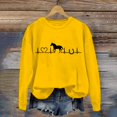 thumbnail image 4 of WCJM Valentine Hoodie for Women Horse Sweatshirt for Women Cute Heartbeat Shirts Long Sleeve Crew Neck Pullover Topss Horse Lover Gifts Women's Hoodless Sweatshirt, 4 of 4