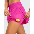 thumbnail image 4 of CRZ YOGA 2 in 1 Flowy Running Shorts for Women High Waisted Athletic Skorts, 4 of 5