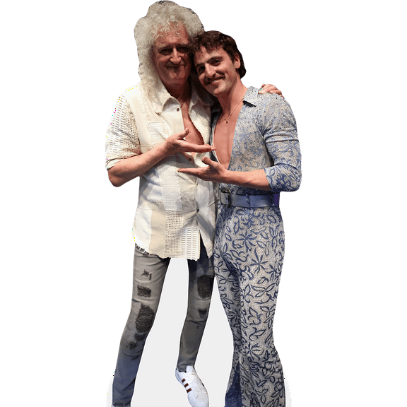 Brian May And Benson Boone (Duo) Mini Celebrity Cutout
