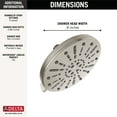 thumbnail image 4 of Delta 4-Setting Raincan Shower Head - 75444SN, 4 of 14