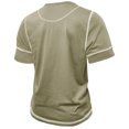 thumbnail image 6 of Men's Casual Henley Shirts Short Sleeve Button Cotton Tee Shirts Summer Lightweight Beach Crewneck Pullover Tee Tops, 6 of 7