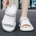 thumbnail image 4 of Men's Beach Slippers with Soft Low Arch Support Comfortable Thick Sole Anti Slip Easy To Clean, 4 of 5