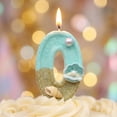 thumbnail image 4 of Goleeg Birthday Candles Number 0 Candle,Handmade Shell Candle Cake Topper, Beach Theme Finding Birthday Party Favors Decorations, 4 of 6