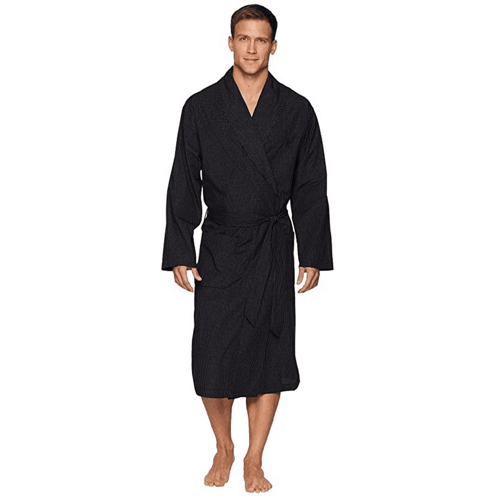 hooded polo robe