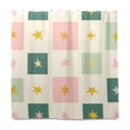 thumbnail image 2 of Yayeee Shower Curtain with Hooks 72"x72" Waterproof Fabric Bathroom Hanging Decor, Beige Abstract, 2 of 5