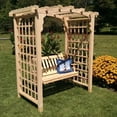 thumbnail image 1 of A &amp; L Furniture Cambridge 7 ft. High Cedar Arbor with Swing, 1 of 1