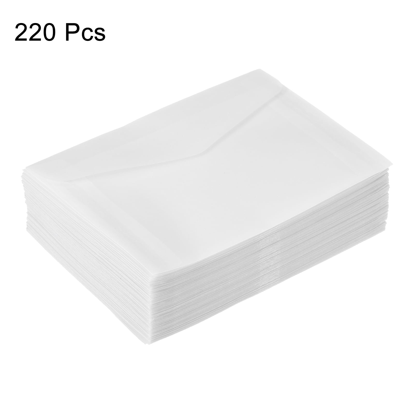 220 Pack Vellum Paper, 4x6 Inch Vellum Jackets Pre-Folded Vellum Envelopes Transparent 53GSM