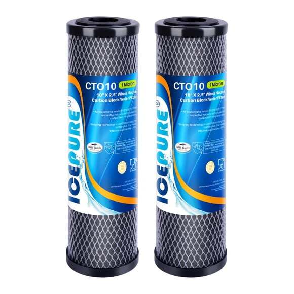 Cartucho de filtro de agua ICEPURE 1 micrón 2,5 x 10 para toda la casa