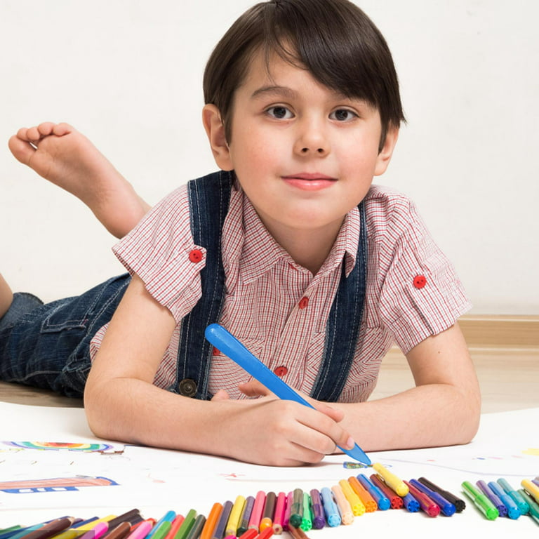 VerPetridure Triangular Crayons No Dirty-Hand Crayons for Toddler