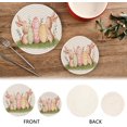thumbnail image 3 of SKYSONIC Watercolor Easter Rabbit Trivet Round Hot Pads, Set of 2 Bunny Meadow Eggs Pot Holder Heat Resistant Trivets Cotton Thread Weave Mats for Kitchen Counter Hot Dishes Pot Teapot Table Decor, 3 of 7