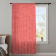 thumbnail image 5 of Coral Pink Color Sheer Curtains 96 Inches Long, Abstract Woven Texture Vintage Minimalist Light Filering Curtains, Privacy Drapes Simi Floor to Veiling Curtain for Living Room Window Treatment, 5 of 9