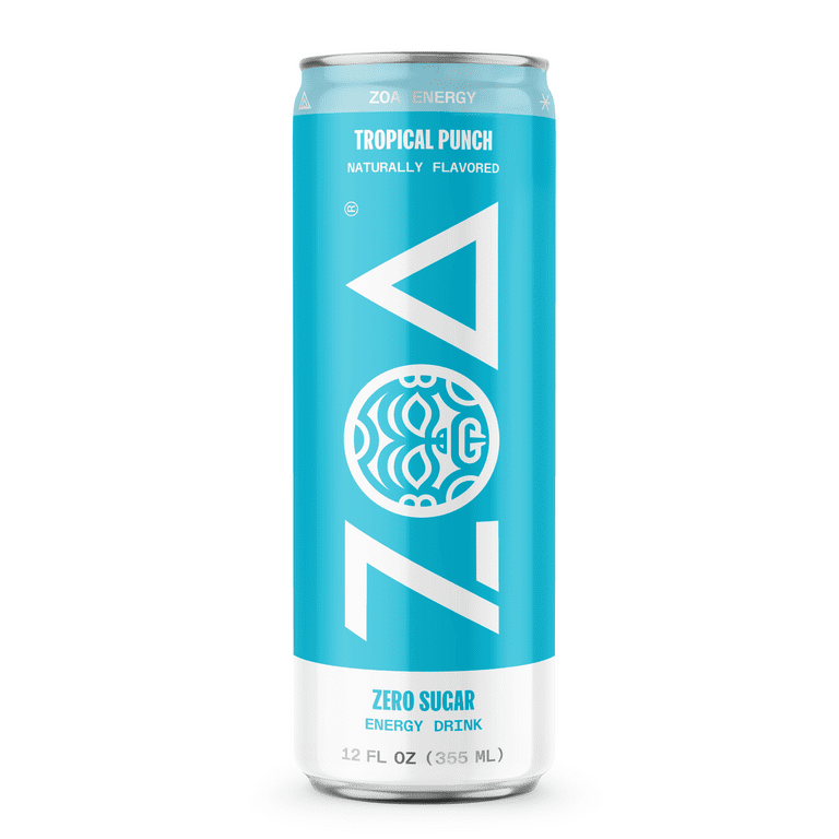 ZOA Zero Sugar Energy Drink, Tropical Punch, 12oz (12-Pack) ZOA Zero Sugar Energy Drink, Tropical Punch, 12oz (12-Pack)