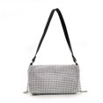 thumbnail image 4 of Bolsa Mini de hombro para axilas con cadena de lentejuelas de color puro para mujer informal (plata) Likrtyny Para Estrenar, 4 of 8