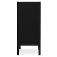 thumbnail image 5 of Harper 30" Wide Solid Hardwood Mid-Century Modern Low Storage Cabinet in Black, 5 of 12