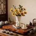 thumbnail image 4 of Bow Vase,Flower Vase for Home Decor,Imitation Ceramic Vases for Boho Style,Creative Flower Arrangement Container,9.06x4.33 Inch,White, 4 of 7
