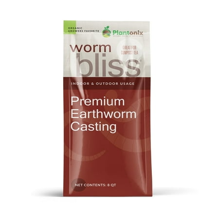 Plantonix Worm Bliss Premium Organic Worm Castings - 8 Quarts