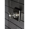 thumbnail image 2 of Kingston Brass KS3048BEX Single-Handle Three-Way Diverter Valve with Square Trim Kit in Brushed Nickel, 2 of 9