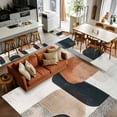 thumbnail image 5 of Boho Middle Century 3x5 Area Rugs, Abstract Modern Color Block Geometric Non-Skid Rubber Backing Large Rectangle Rugs - Living Room Bedroom Home Office, Indoor Floor Mat Carpets Washable Rug, 5 of 9