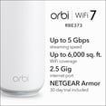 thumbnail image 2 of Sistema de red en malla NETGEAR Orbi serie 370 RBE373, 2 of 9