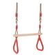 thumbnail image 5 of Columpio de Trapecio Sunnimix con Anillos de Plástico Rojo para Gimnasio, 5 of 5