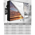 thumbnail image 7 of Outdoor TV Cover 60 to 65 Inch Weatherproof, Snowman Christmas Waterproof TV Screen Protector for Outside Decor with Zipper and Pocket 58"L x 37"H , Gray Winter Snow Scenery, 7 of 7