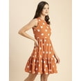 thumbnail image 3 of Moomaya Trendy Printed Cotton Sleeveless Tiered Dress - Stylish Summer Sundress, 3 of 9