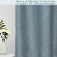 thumbnail image 6 of DriftAway Pinch Pleat Blackout Curtains 108 Inch Long Linen Curtains 2 Panels Set Faux Linen Textured Curtains for Bedroom Living Room Thermal Insulated Privacy Back Tab Window Drape 52x108 Dusty Blue, 6 of 9