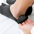 thumbnail image 7 of harmtty 1 Pair Men Women No Show Split Toe Non-slip Elastic Low Cut Socks,Dark Gray, 7 of 7