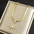 thumbnail image 3 of Fashion Shinny Crystal Star Pendant Necklaces for Women Stainless Steel Snake Chain Clavicle Necklace Jewelry collares N8234S04, 3 of 5