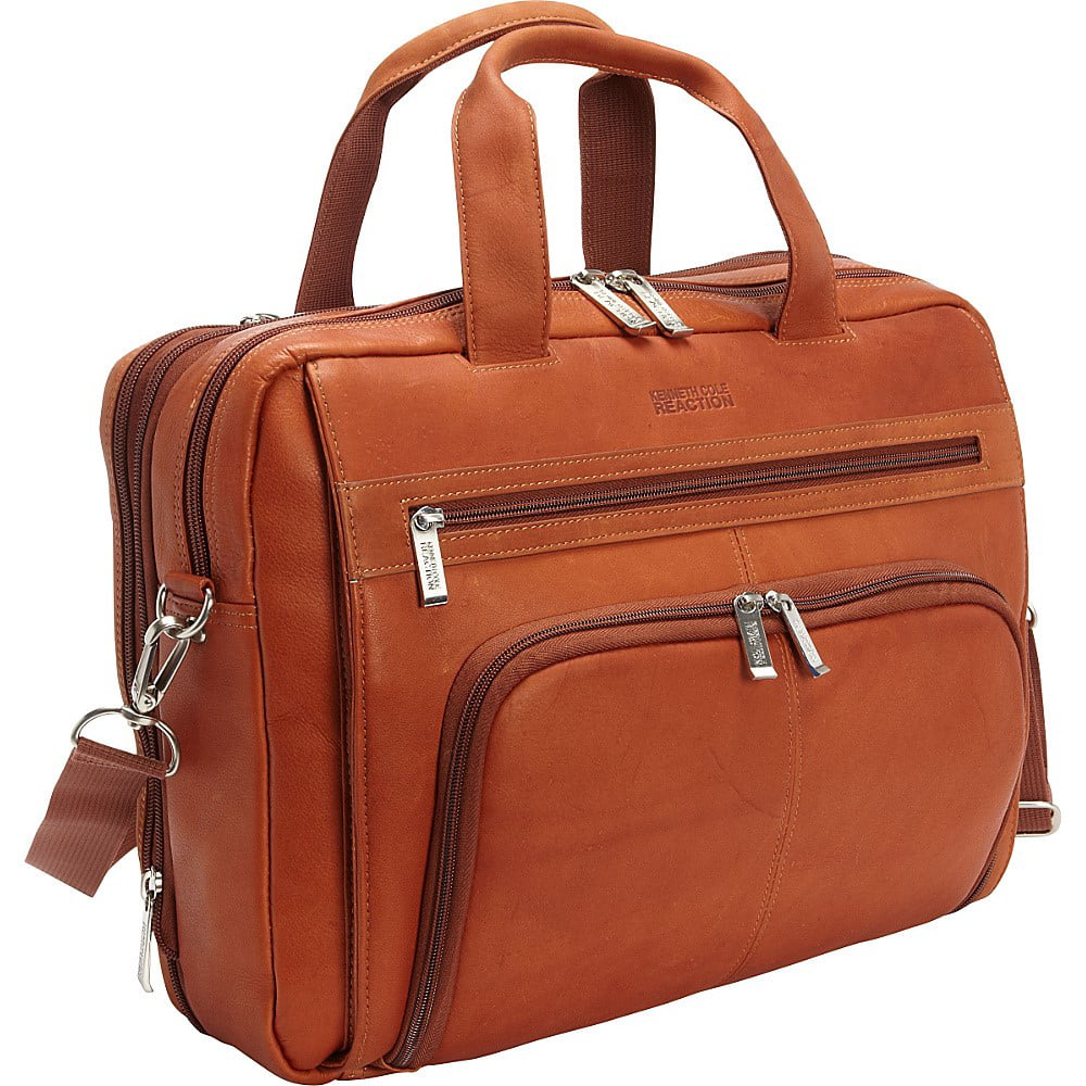 Black Leather Brief Case Kenneth Cole Reaction Bags & Purses Luggage & Travel Briefcases & Attaches Shoulder Bag Computer Bag Laptop Bag vintage bag 