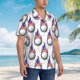 thumbnail image 3 of Balery Golf balls Camisas hawaianas de manga corta para hombre, camisas playeras de corte holgado, camisas de vacaciones con botones,XX-Large, 3 of 7