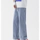 thumbnail image 5 of Pantalones de mezclilla rectos con bolsillos y estampado degradado vintage para hombre, 5 of 5