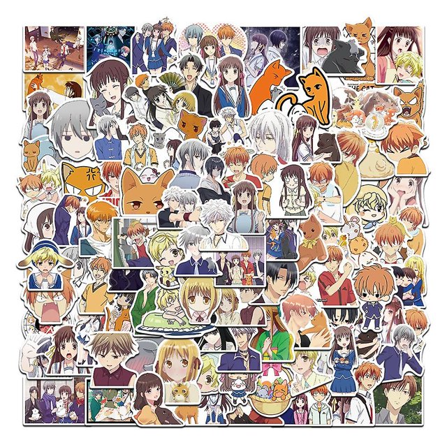 Paquete mixto de 100 pegatinas de anime, paquete de pegatinas de anime, artículos de anime, decoración de habitación de anime.