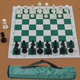 thumbnail image 2 of Juego de ajedrez antiguo de entretenimiento con piezas de ajedrez Qingbing realistas, tablero de ajedrez, marrón, 2 of 5