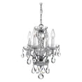 thumbnail image 2 of 5534-CH-CL-S-Crystorama Lighting-Traditional Crystal - 15 Inch 4 Light Chandelier-Swarovski Strass Crystal Type-Polished Chrome Finish   -Traditional, 2 of 3