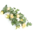 thumbnail image 4 of Guirlandes de Fleurs, Vignes de Fleurs Roses Naturellement Romantiques Guirlande de Roses Construite pour les Professionnels, 4 of 14