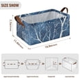 thumbnail image 4 of White Trees Winter Storage Bins with Handles Foldable Storage Baskets for Shelves Organizer Cloth Baskets, 4 of 8