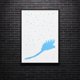 thumbnail image 3 of Papel de aluminio 5m FLhrweasw Estampado en caliente Transferencia de calor holográfica DIY Craft Azul, 3 of 5