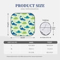 thumbnail image 3 of Disketp 2 Piece Cute Dinosaur Blue Green Pattern Windshield Sunshades,Folding Windshield Sun Shade For Car Suv Trucks Sedan,Blocks Uv Rays Sun Visor Protector-Medium, 3 of 7