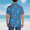 thumbnail image 4 of Sikiie Cartoon Animals 1 Print Men's Hawaiian Shirt, Summer Beach Button Pocket Short Sleeve T-Shirt,X-Large, 4 of 7