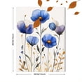 thumbnail image 3 of Qisvanset 12x16 Inch Framed Canvas Wall Art Watercolor Wildflower Botanical Minimalist Boho Home Wall Art Set, 3 of 8