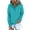 Light Blue, variant on LEAVINGSUO Womens Tops Long Sleeve Fall Winter Women's Hooded Color Long-sleeved Sweatshirt Casual Blouse Pullover Tops Light Blue XXL