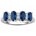 thumbnail image 2 of Tommaso Design� Genuine 4 Stone Sapphire Band, 2 of 9