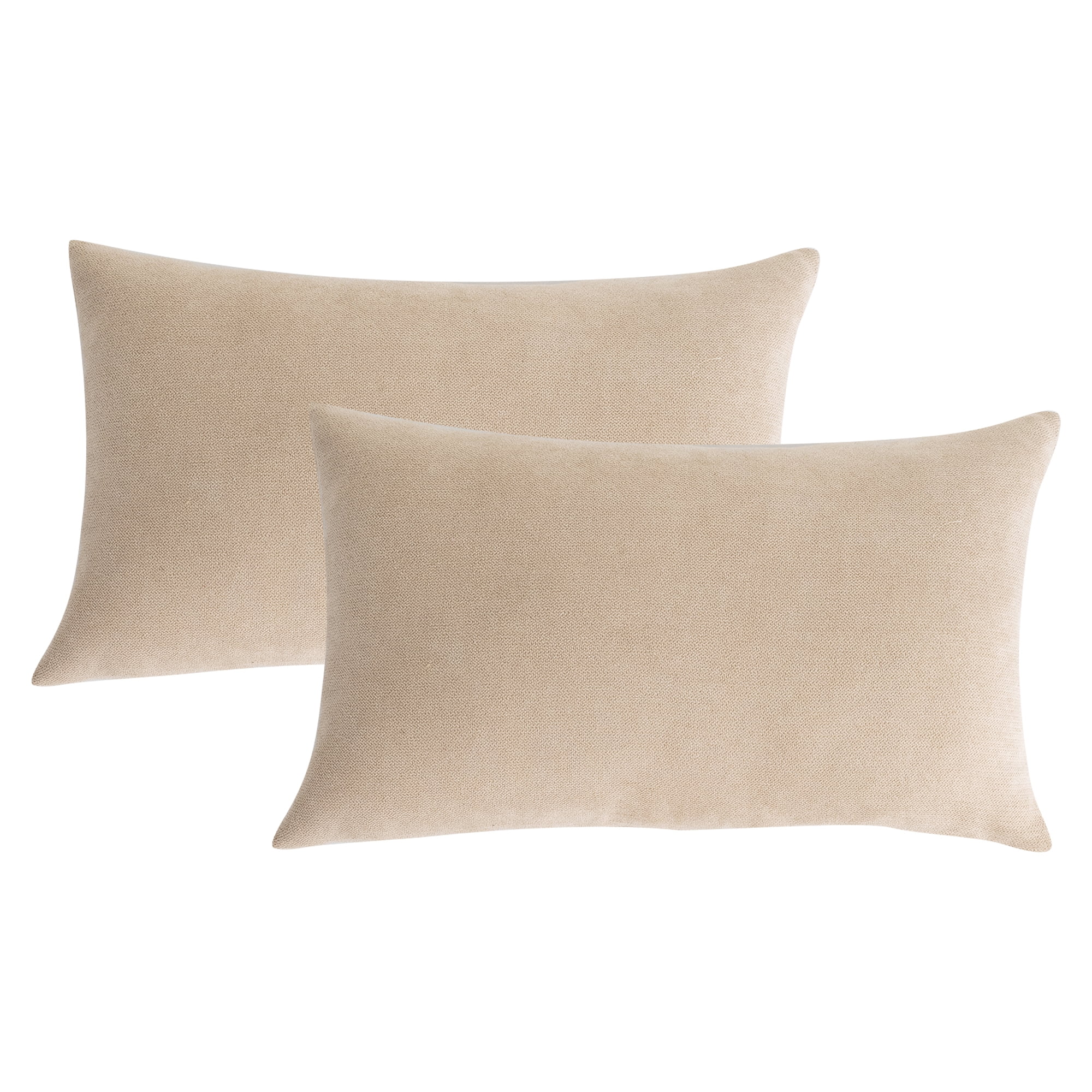 Throw Pillows Covers for Couch, Set of 2 Premium Acrylic Fleecy