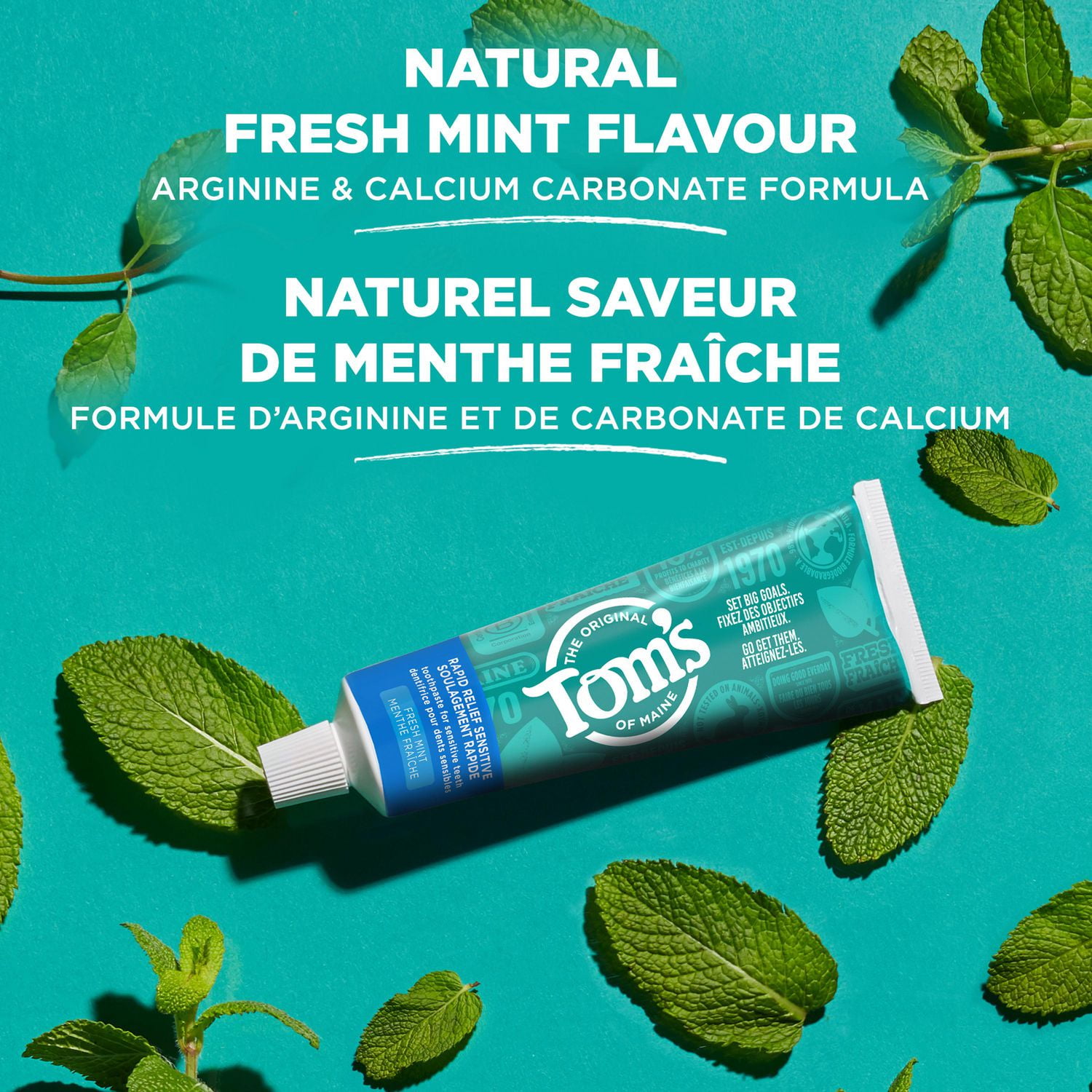 Dentifrice naturel Soulagement rapide de la sensibilité Menthe fraîche 76 ml