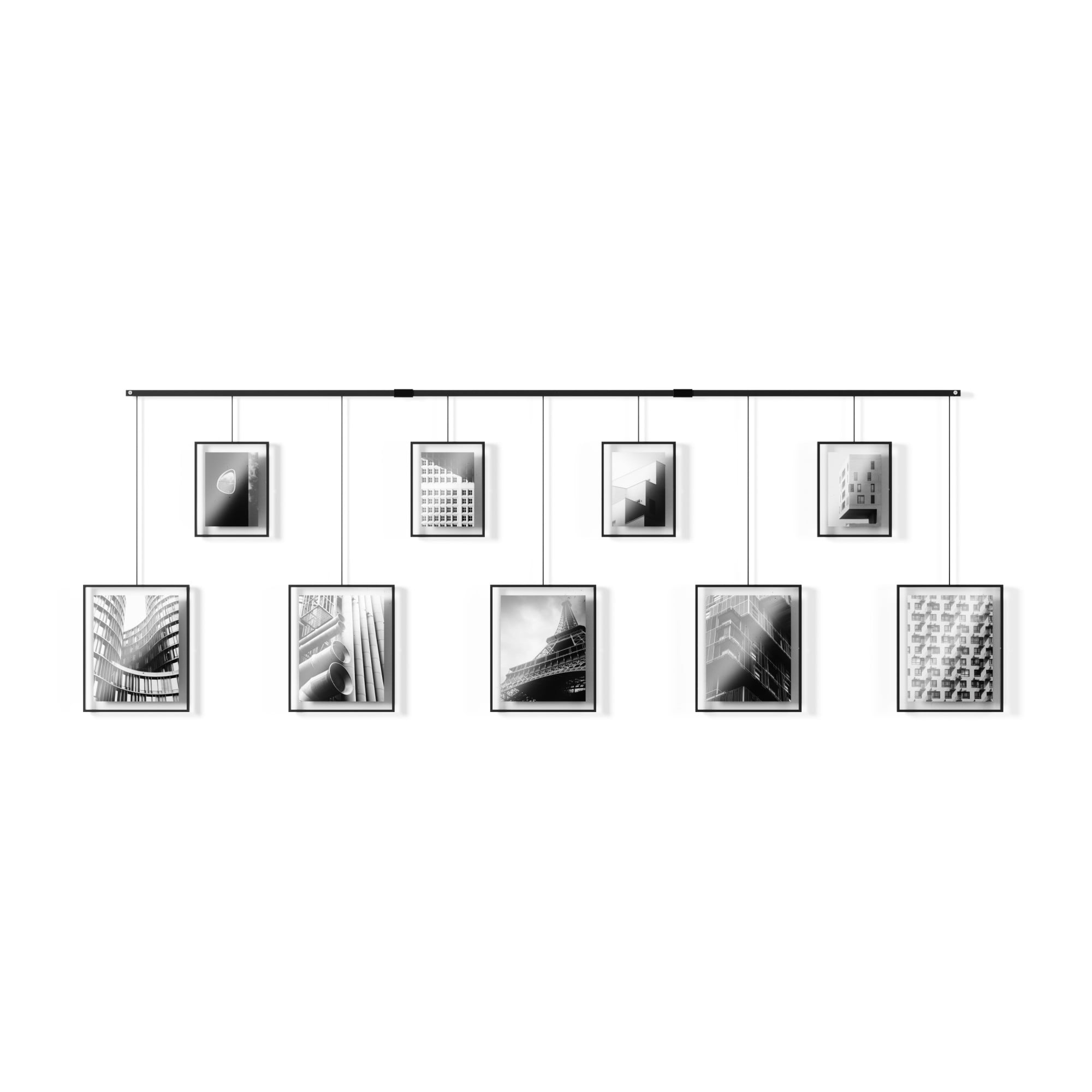 Umbra Exhibit 5"x7" 8"x10" Gallery Picture Frame, Set of 9