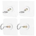 thumbnail image 1 of 4pcs Adhesive Ceiling Hooks Heavy Duty Ceiling Hooks For Hanging Plants Sticky Ceiling Hanger Stick On Hooks For Lights Wind Chimes Lantern, 1 of 8