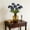 #92Navy, variant on 3 Headed Artificial Ranunculus Flower Bouquet, Lifelike Silk Peony Faux Flower Arrangement, High-End Realistic for Home Decor Living Room Office, No Watering Centerpiece Prop